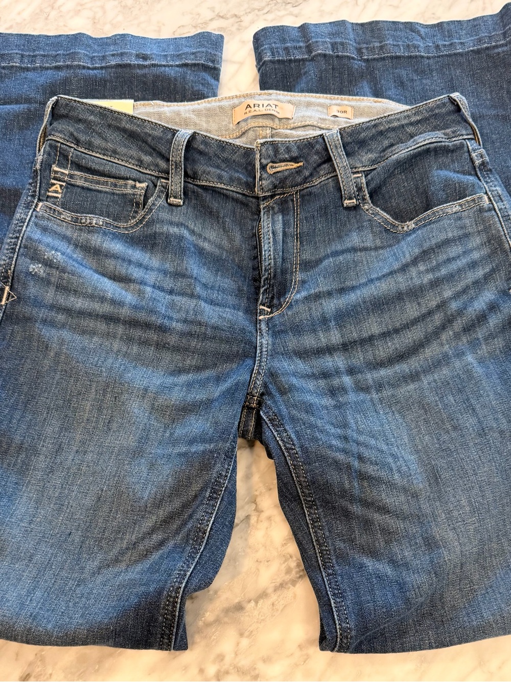 NWT Ariat Women's perfect rise TROUSER Denim Jeans 30 western cowgirl - Picture 2 of 6